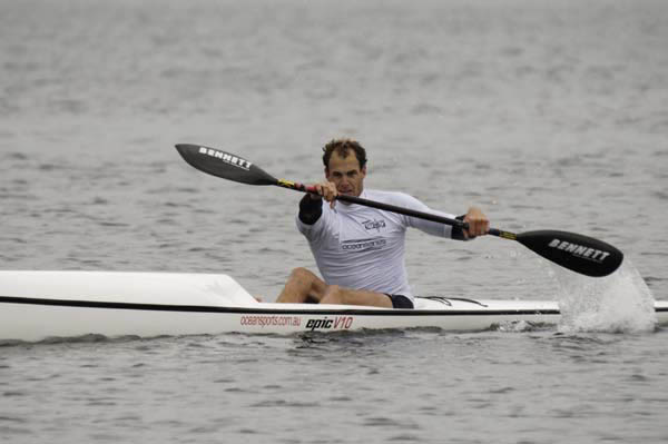 Tim Jacobs Lion Island surf ski